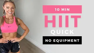 10 Min QUICK HIIT WORKOUT at Home | Full Body | No Equipment