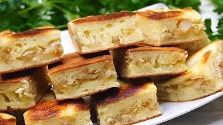 Быстрый Пирог на сковороде, начинку можно брать любую на Ваш вкус!