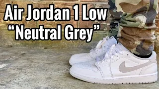 Air Jordan 1 Low “White Neutral Grey” on Review & On Feet