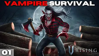 SURVIVING AS A VAMPIRE 🔥|  ( V Rising ) | VAMPIRE SURVIVAL GAME