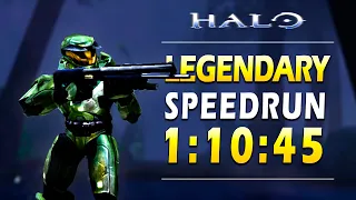 Halo: CE Done in 1:10:45 - Legendary Speedrun