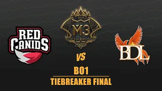 RED vs BDL (BO1) Group A Tiebreaker Final | M3 Group Stage Day 1 | MLBB M3 World Championship 2021