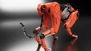 3D Timelapse modelling mecha cheetah part 1