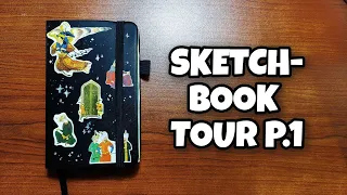 SKETCHBOOK TOUR p.1 / exploring art with markers, watercolor, and gouache