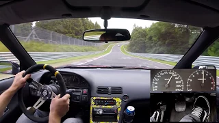 Nissan 200SX S13 Nordschleife onboard foot cam 21.08.2017 日産 ニュルブルク