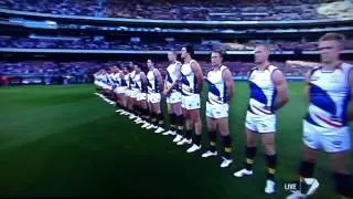 AFL Finals - Australian National Anthem (Hawthorn vs Adelaide) 2012