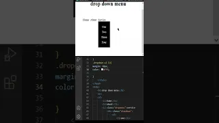drop down menu html and CSS