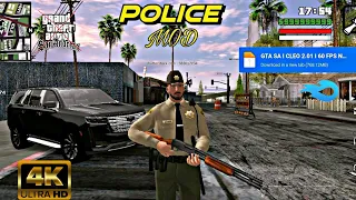 GTA SA I POLICE MOD I RTX GRAPHICS I SUPPORTED ALL DEVICES I #gtamods #gtasa #gtasaandroid #gtasamod