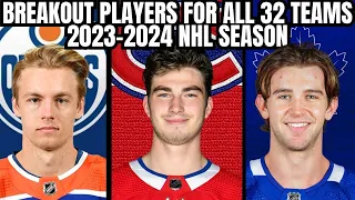Potential Breakout Players for all 32 Teams [2023-2024 NHL Season Predictions]