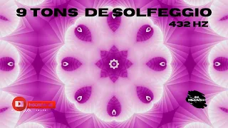 OS 9 TONS DO MILAGRE DE SOLFEGGIO MÚSICA PARA MEDITAÇÃO 432 HZ