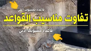 تفاوت مناسيب القواعد للمهندس محمد نواف جمعة