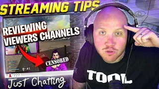 STREAMING TIPS & CHANNEL REVIEWS WITH TIMTHETATMAN! - Just Chatting