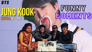 Reaction to JUNGKOOK FUNNY MOMENTS | TRY NOT TO LAUGH | INDIANS REACTION | Genuine Reaction | WTF