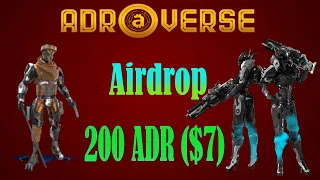 Раздача токенов ADR в Adroverse Airdrop. Game  METAVERSE OF HEROES