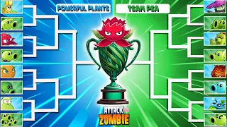 🌻🌻TEAM PEASHOTERS Vs. TEAM POWERFUL PLANTS🌻🌻Who Will Win? - ATTACK ZOMBIE