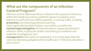 Module 1 Infection Control Principles