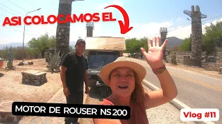 ❎️COMO ponemos un  motor de moto ROUSER 200 Bajaj AL TRICICLO -restauracion y camperizacion. vlog 11