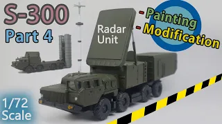 Russian S-300 missile system (radar unit) 1/72 scale model painting & modification