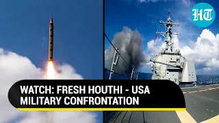 Houthis Launch Bigger Attack, Fire Ballistic Missile, Drone; US Warship Responds | Direct War Soon?