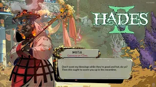 Hestia gets annoyed if you don't take her blessing | Hades 2