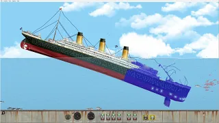 RMS Titanic, HMHS Britannic & HMT Olympic Sinking | Floating Sandbox #1