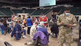 FEMA Opens a Community Vaccination Center at the Wolstein Center in Cleveland, Ohio