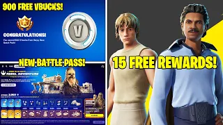 Fortnite *NEW* Star Wars Update | ALL Free Rewards & Battle Pass