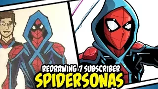 Redrawing SPIDERSONAS from my Subscribers (Original Spider-man Designs)