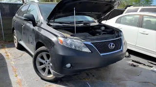 I INSTALLED THE NEW FRONT BUMPER COVER ON MY LEXUS RX350 I WON FROM COPART! *PERFECT FIT*