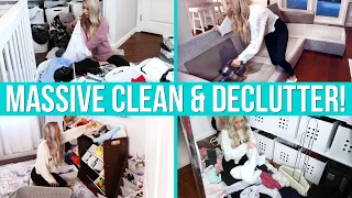 MASSIVE CLEAN, ORGANIZE + DECLUTTER WITH ME! Ultimate Cleaning Motivation!