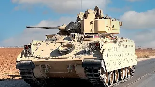 Брэдли М2А2 уничтожает БМП-1АМ у Асланяна. M2A2 Bradley vs BMP-1AM (IFV). Военные материалы