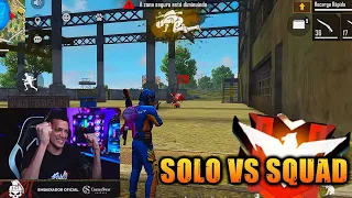 CEROL MITOU NA GRINGA SOLO VS SQUAD 20 KILLS FREE FIRE