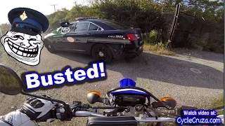 Busted By Cop Again! Secret Trail in Cleveland Ghetto | MotoVlog