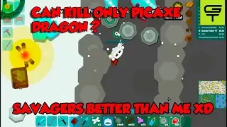 CAN KILL ONLY PICAXE DRAGON ? // SAVAGERS BETTER THAN ME XD (Starve.io Tutorial) #8