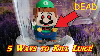 LEGO Luigi 5 ways to DIE !Top 5 Ways to kill LEGO Luigi!