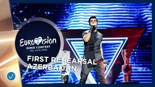 Azerbaijan 🇦🇿 - Chingiz - Truth - First Rehearsal - Eurovision 2019