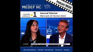 2022-02-23 TV NC La1ère FEDOM Hervé MARITON, invité du JT