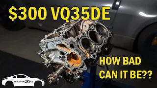 Cheap VQ35DE tear down