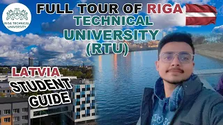 Riga Technical University Full Tour | Latvia🇱🇻 | RTU | Student guide | EUROPE