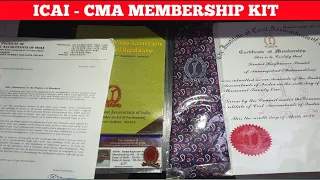 UNBOXING ICAI-CMA MEMBER WELCOME KIT FOR A FRESHLY QUALIFIED CMA I MOTIVATION