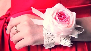 БРАСЛЕТ Подружки Невесты своими руками / Bridesmaid Flower Bracelet. Tutorial / ✿ NataliDoma