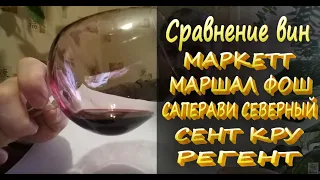 Виноград МАРКЕТТ чем можно заменить? Сравнение вин МАРКЕТТ/ МАРШАЛ ФОШ/ САПЕРАВИ С./СЕНТ КРУ/ РЕГЕНТ