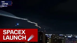 Timelapse: SpaceX launch seen in Phoenix