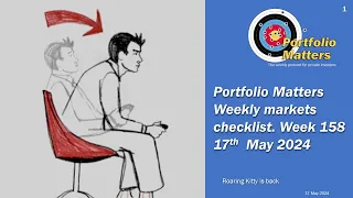 Weekly markets checklist. Week 158. 17th May 2024