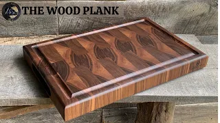 Walnut END GRAIN Cutting Board ** Functional Kitchen ART   4K