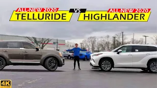NEW 3-ROW KING?? -- 2020 Toyota Highlander vs. 2020 Kia Telluride: Comparison