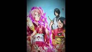 Uzumaki Family vs Uchiha family official fanart edit #naruto #sakura #sasuke #sarada #boruto #hima