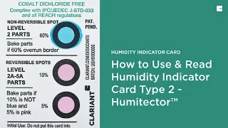 How to Use and Read Humidity Indicator Card Type 2 - Humitector™