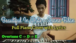 Beautiful In White - Shane Filan | Full Piano Cover with Lyrics