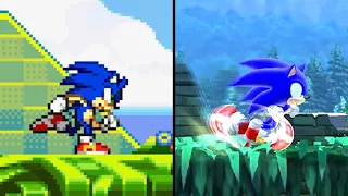 Evolution of 2D Modern Sonic Games (2001-2022)